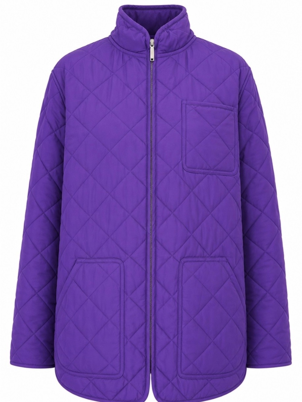 Lauren Ralph Lauren Purple Diamond Quilted Barn Jacket Coat Preppy Gorpcore 1X